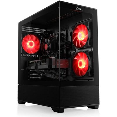 CSL Gaming PC M13010H (1000 GB, 32 GB, AMD Ryzen 5 5500, GeForce RTX 3050), PC, Schwarz CSL Gaming PC M13010H (1000 GB, 32 GB, AMD Ryzen 5 5500, GeForce RTX 3050), PC, Schwarz