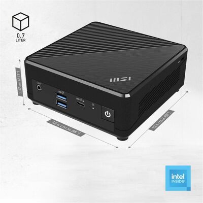 MSI Cubi N ADL S-254AT /4GB/128GB SSD W11P (128 GB, 4 GB, Intel N200, Intel UHD Graphics), PC, Schwarz MSI Cubi N ADL S-254AT /4GB/128GB SSD W11P (128 GB, 4 GB, Intel N200, Intel UHD Graphics), PC, Schwarz