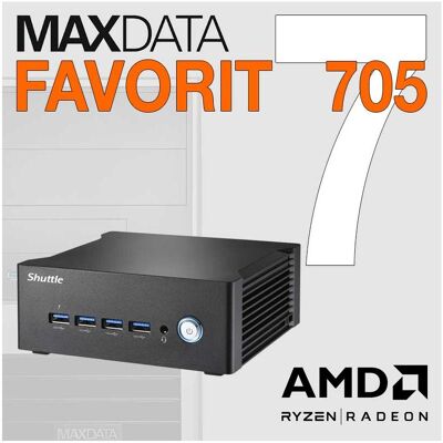 Maxdata Favorit 705 S25 R7-8845HS 16G 500G W/B noOS (500 GB, 16 GB), PC, Schwarz Maxdata Favorit 705 S25 R7-8845HS 16G 500G W/B noOS (500 GB, 16 GB), PC, Schwarz