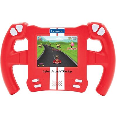 Lexibook Steering wheel-shaped console (JL3150), Retro Gaming, Rot Lexibook Steering wheel-shaped console (JL3150), Retro Gaming, Rot