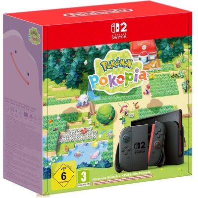 Nintendo Switch 2 + Pokémon Pokopia-Set, Spielkonsole, Schwarz Nintendo Switch 2 + Pokémon Pokopia-Set, Spielkonsole, Schwarz