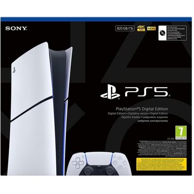 Sony PS5 PlayStation 5 Digital + 2x DS5, Spielkonsole, Schwarz, Weiss Sony PS5 PlayStation 5 Digital + 2x DS5, Spielkonsole, Schwarz, Weiss