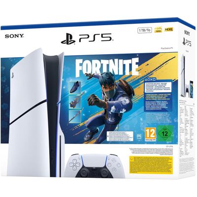 Sony PlayStation 5 Slim Chassis E 825GB Bundle Fortnite, Spielkonsole, Weiss, Schwarz Sony PlayStation 5 Slim Chassis E 825GB Bundle Fortnite, Spielkonsole, Weiss, Schwarz