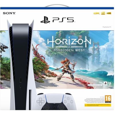 Sony Playstion 5 + Horizon Forbiden West, Spielkonsole, Weiss, Schwarz Sony Playstion 5 + Horizon Forbiden West, Spielkonsole, Weiss, Schwarz