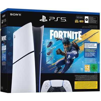 Sony PlayStation 5 Slim Digital + Fortnite Flowering Chaos, Spielkonsole, Schwarz, Weiss Sony PlayStation 5 Slim Digital + Fortnite Flowering Chaos, Spielkonsole, Schwarz, Weiss