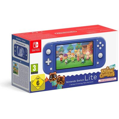 Nintendo Switch Lite + Animal Crossing: New Horizons Bundle, Spielkonsole, Blau Nintendo Switch Lite + Animal Crossing: New Horizons Bundle, Spielkonsole, Blau