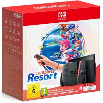 Nintendo Switch 2 + Switch Sports Resort-Set, Spielkonsole, Mehrfarbig Nintendo Switch 2 + Switch Sports Resort-Set, Spielkonsole, Mehrfarbig