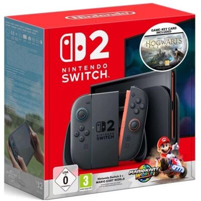 Nintendo Switch 2 + Mario+Hogwarts Legacy, Spielkonsole, Blau, Rot, Schwarz Nintendo Switch 2 + Mario+Hogwarts Legacy, Spielkonsole, Blau, Rot, Schwarz