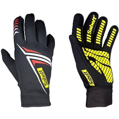 Sabelt G34 Sim Gloves Racing-Handschuhe, touch-fähig, Silikon-Handfläche, 231-237mm Umfang - schwarz, Gaming Controller, Schwarz Sabelt G34 Sim Gloves Racing-Handschuhe, touch-fähig, Silikon-Handfläche, 231-237mm Umfang - schwarz, Gaming Controller, Schwarz