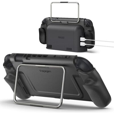 Spigen - Protective Case Dual Grip Pro (ACS10196) - for Nintendo Switch 2 - Black (Switch 2), Weiteres Gaming Zubehör, Schwarz Spigen - Protective Case Dual Grip Pro (ACS10196) - for Nintendo Switch 2 - Black (Switch 2), Weiteres Gaming Zubehör, Schwarz