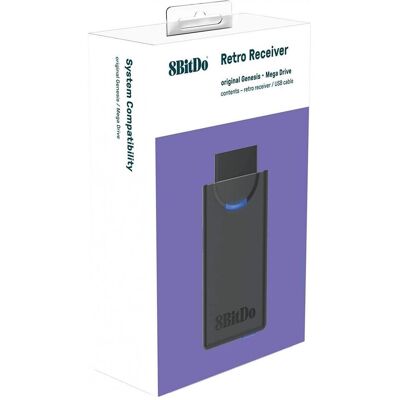 8bitdo MegaDrive/Genesis Retro Receiver (Electronic Games) (Sega Mega Drive), Gaming Controller Zubehör, Schwarz 8bitdo MegaDrive/Genesis Retro Receiver (Electronic Games) (Sega Mega Drive), Gaming Controller Zubehör, Schwarz