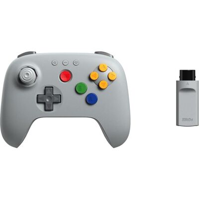 8bitdo 64 Wireless 2.4G Controller (PC), Gaming Controller, Grau 8bitdo 64 Wireless 2.4G Controller (PC), Gaming Controller, Grau