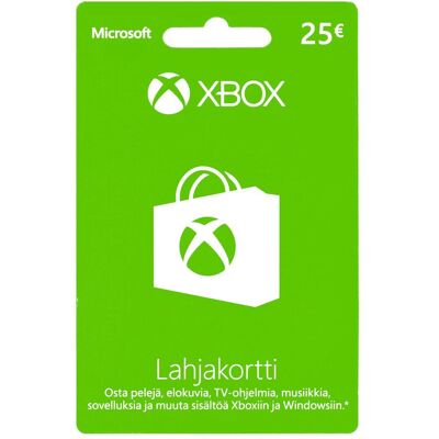 Microsoft Xbox / Windows lahjakortti 25 euroa, aktivointikortti (Windows), Gaming Controller Zubehör Microsoft Xbox / Windows lahjakortti 25 euroa, aktivointikortti (Windows), Gaming Controller Zubehör