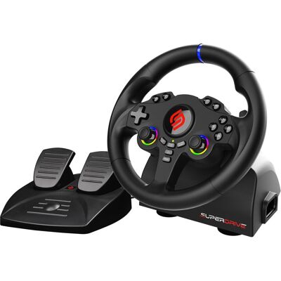 Subsonic Superdrive 220 RS-5 (PC, PS4, PS5, Switch, Xbox One S, Xbox Series S, Xbox Series X), Gaming Controller, Schwarz Subsonic Superdrive 220 RS-5 (PC, PS4, PS5, Switch, Xbox One S, Xbox Series S, Xbox Series X), Gaming Controller, Schwarz
