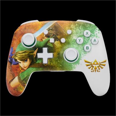 PowerA Enhanced Wireless Switch Controller - Zelda Watercolor (Switch, Switch Lite, Switch OLED), Gaming Controller, Grün PowerA Enhanced Wireless Switch Controller - Zelda Watercolor (Switch, Switch Lite, Switch OLED), Gaming Controller, Grün