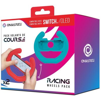 Oniverse Nsw Pack Of 2 Racing Wheel Controller Holders - Blue/Red (Switch), Gaming Controller Zubehör, Mehrfarbig Oniverse Nsw Pack Of 2 Racing Wheel Controller Holders - Blue/Red (Switch), Gaming Controller Zubehör, Mehrfarbig