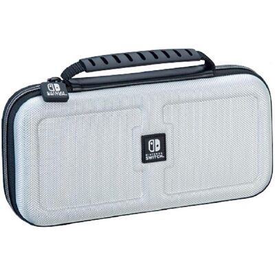 Bigben Deluxe Travel Case (Switch, Switch OLED), Weiteres Gaming Zubehör, Weiss, Grau Bigben Deluxe Travel Case (Switch, Switch OLED), Weiteres Gaming Zubehör, Weiss, Grau