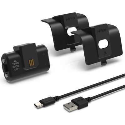 Nyko ower Kit For Xbox Series X/S and Xbox One Spiele-Controllerbatterie (Xbox One S, Xbox Series S, Xbox Series X), Gaming Controller Zubehör, Schwarz Nyko ower Kit For Xbox Series X/S and Xbox One Spiele-Controllerbatterie (Xbox One S, Xbox Series S, Xbox Series X), Gaming Controller Zubehör, Schwarz