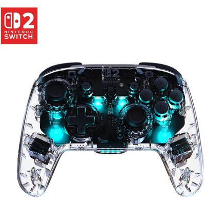 Turtle Beach Afterglow (Switch, Switch 2, Switch Lite, Switch OLED), Gaming Controller, Transparent, Mehrfarbig Turtle Beach Afterglow (Switch, Switch 2, Switch Lite, Switch OLED), Gaming Controller, Transparent, Mehrfarbig