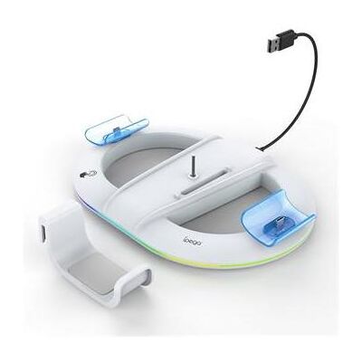 iPega P5S045 Vertical Charging Stand with RGB for PS5 Slim/PS5 Pro White (Damage Package) (PS5), Gaming Controller Zubehör, Weiss iPega P5S045 Vertical Charging Stand with RGB for PS5 Slim/PS5 Pro White (Damage Package) (PS5), Gaming Controller Zubehör, Weiss
