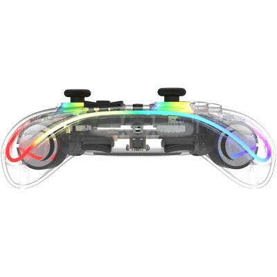 Deltaco Controller 2 C Taste RGB Wireless transparent Switch (Android, PC, Switch, Switch 2, Switch OLED), Gaming Controller, Transparent, Mehrfarbig Deltaco Controller 2 C Taste RGB Wireless transparent Switch (Android, PC, Switch, Switch 2, Switch OLED), Gaming Controller, Transparent, Mehrfarbig