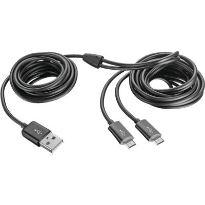 Trust GXT 221 Duo Charge Cable (Xbox One S, Xbox One X), Gaming Controller Zubehör, Schwarz Trust GXT 221 Duo Charge Cable (Xbox One S, Xbox One X), Gaming Controller Zubehör, Schwarz
