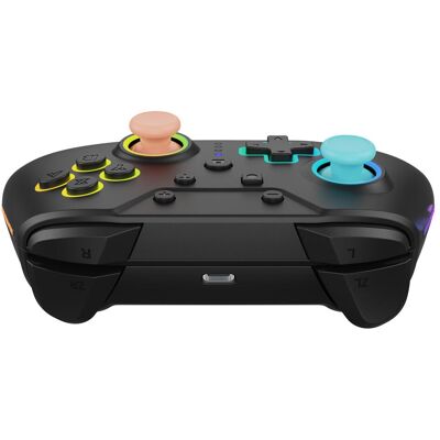 Hyperkin NuRival Wireless Hall Effect Game Controller (Switch, Switch 2, Switch Lite, Switch OLED), Gaming Controller, Schwarz, Orange, Blau Hyperkin NuRival Wireless Hall Effect Game Controller (Switch, Switch 2, Switch Lite, Switch OLED), Gaming Controller, Schwarz, Orange, Blau