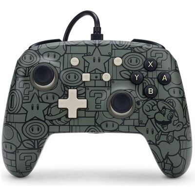 PowerA Pro Controller con Filo - Power Up Mario (Switch), Gaming Controller, Schwarz, Grau PowerA Pro Controller con Filo - Power Up Mario (Switch), Gaming Controller, Schwarz, Grau