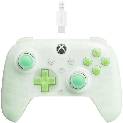 8bitdo Ultimate Mini Wired Xbox Pad Clear Green (Windows, Xbox One S, Xbox Series X), Gaming Controller, Grün 8bitdo Ultimate Mini Wired Xbox Pad Clear Green (Windows, Xbox One S, Xbox Series X), Gaming Controller, Grün