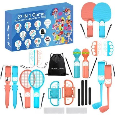 Hurtel Nintendo Switch 23-in-1 Familien-Zubehörpaket 2 – Orange-Blaues Set (Switch 2), Weiteres Gaming Zubehör, Mehrfarbig, Orange, Blau Hurtel Nintendo Switch 23-in-1 Familien-Zubehörpaket 2 – Orange-Blaues Set (Switch 2), Weiteres Gaming Zubehör, Mehrfarbig, Orange, Blau