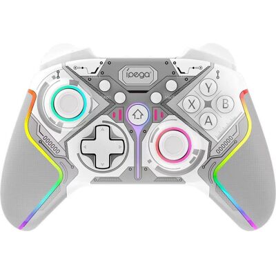 iPega 9666BH Bluetooth RGB Gamepad for Android/iOS/PS3/PS4/PC/N-Switch White (Android, iOS, PC, PS3, PS4, Switch), Gaming Controller, Weiss iPega 9666BH Bluetooth RGB Gamepad for Android/iOS/PS3/PS4/PC/N-Switch White (Android, iOS, PC, PS3, PS4, Switch), Gaming Controller, Weiss