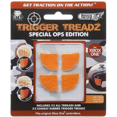GED Trigger Treadz Special Ops (4 Pack) PS4 (Xbox One S), Gaming Controller Zubehör, Orange GED Trigger Treadz Special Ops (4 Pack) PS4 (Xbox One S), Gaming Controller Zubehör, Orange