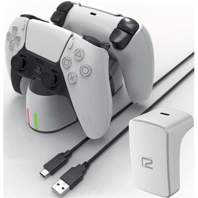 ready2gaming PS5 Ultimate Charging Set (PS5), Gaming Controller Zubehör, Weiss ready2gaming PS5 Ultimate Charging Set (PS5), Gaming Controller Zubehör, Weiss