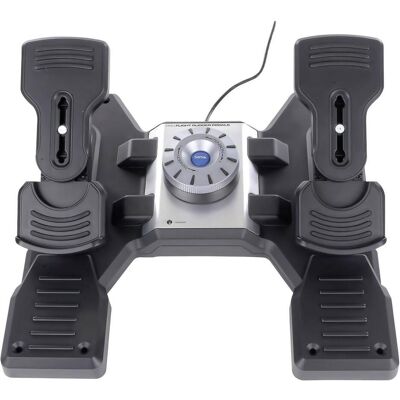 Logitech G Saitek Pro Flight Rudder Pedals (PC), Gaming Controller, Schwarz, Silber Logitech G Saitek Pro Flight Rudder Pedals (PC), Gaming Controller, Schwarz, Silber