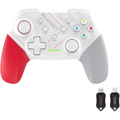 A4Tech Bloody GPW50 weiss / Gamepad / PS3 / PC / Android / 2,4GHz / USB-C (Android, PC, PS3), Gaming Controller, Weiss A4Tech Bloody GPW50 weiss / Gamepad / PS3 / PC / Android / 2,4GHz / USB-C (Android, PC, PS3), Gaming Controller, Weiss
