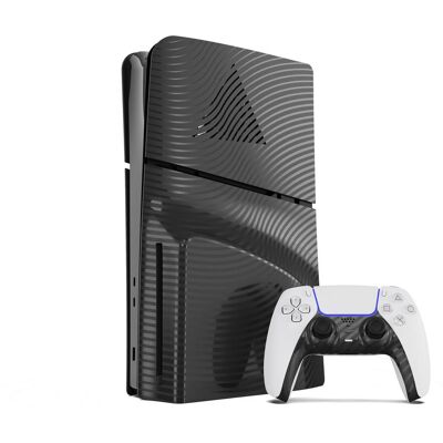 Maxx Tech PS5 Slim Face Plates - Black Wave (PS5) (PS5), Gaming Controller Zubehör, Schwarz Maxx Tech PS5 Slim Face Plates - Black Wave (PS5) (PS5), Gaming Controller Zubehör, Schwarz