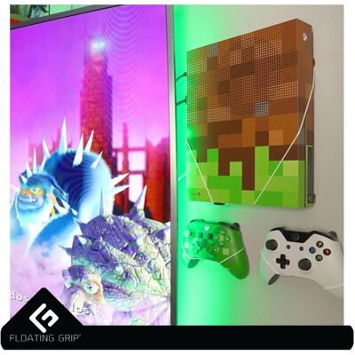 Floating Grip Floating Grips Xbox One S and Controller Wall Mounts - Bundle (White) (Xbox One S), Gaming Controller Zubehör, Weiss Floating Grip Floating Grips Xbox One S and Controller Wall Mounts - Bundle (White) (Xbox One S), Gaming Controller Zubehör, Weiss