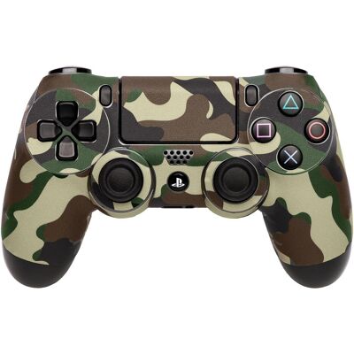 Pyramide Controller Skin Camo Green Cover (PS4), Gaming Controller Zubehör, Grün Pyramide Controller Skin Camo Green Cover (PS4), Gaming Controller Zubehör, Grün