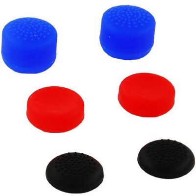 Xtreme Kit 6 Thumb Sticks für PlayStation (PS5), Gaming Controller Zubehör, Blau, Rot, Schwarz Xtreme Kit 6 Thumb Sticks für PlayStation (PS5), Gaming Controller Zubehör, Blau, Rot, Schwarz