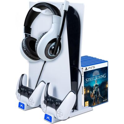 Bigben Charging Station PS5/PS5 Slim (PS5), Gaming Controller Zubehör, Weiss Bigben Charging Station PS5/PS5 Slim (PS5), Gaming Controller Zubehör, Weiss
