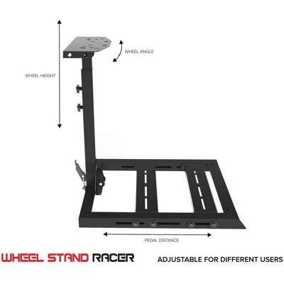 Next Level Racing Wheel Stand Racer, Sim Rig, Schwarz Next Level Racing Wheel Stand Racer, Sim Rig, Schwarz
