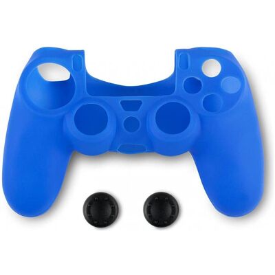 Spartan Gear Silicon Skin Cover Controller and Thumb Grips Blue PS4 (PS4), Gaming Controller Zubehör, Blau Spartan Gear Silicon Skin Cover Controller and Thumb Grips Blue PS4 (PS4), Gaming Controller Zubehör, Blau