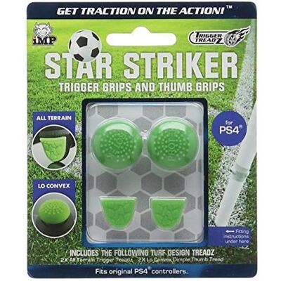 GED Trigger Treadz Star Striker (2 Trigger + 2 Grip) PS4 (PS4), Gaming Controller Zubehör, Grün GED Trigger Treadz Star Striker (2 Trigger + 2 Grip) PS4 (PS4), Gaming Controller Zubehör, Grün