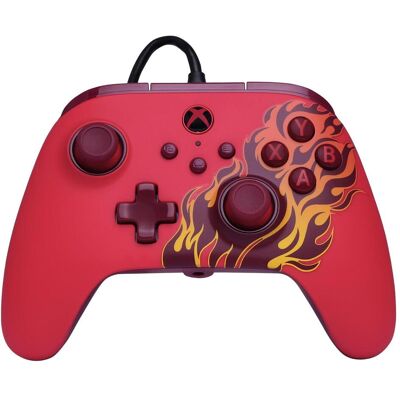 PowerA Advantage Wired Red Blaze Controller (Rot (PC, Xbox One S, Xbox Series S, Xbox Series X), Gaming Controller, Rot PowerA Advantage Wired Red Blaze Controller (Rot (PC, Xbox One S, Xbox Series S, Xbox Series X), Gaming Controller, Rot