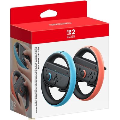 Nintendo Joy-Con 2-Lenkrad-Paar (Switch 2), Gaming Controller, Schwarz, Blau, Rot Nintendo Joy-Con 2-Lenkrad-Paar (Switch 2), Gaming Controller, Schwarz, Blau, Rot