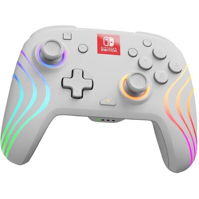 PDP Afterglow Wave (Switch, Switch 2, Switch Lite, Switch OLED), Gaming Controller, Weiss, Mehrfarbig PDP Afterglow Wave (Switch, Switch 2, Switch Lite, Switch OLED), Gaming Controller, Weiss, Mehrfarbig