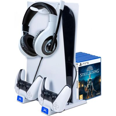 Bigben Charging Station PS5/PS5 Slim (PS5), Gaming Controller Zubehör, Weiss Bigben Charging Station PS5/PS5 Slim (PS5), Gaming Controller Zubehör, Weiss