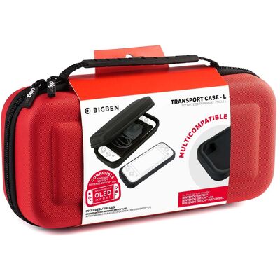 Bigben Transport Case-L (Switch), Weiteres Gaming Zubehör, Rot Bigben Transport Case-L (Switch), Weiteres Gaming Zubehör, Rot