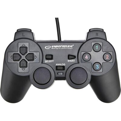 Esperanza EG102 (PC, PS3), Gaming Controller, Schwarz Esperanza EG102 (PC, PS3), Gaming Controller, Schwarz