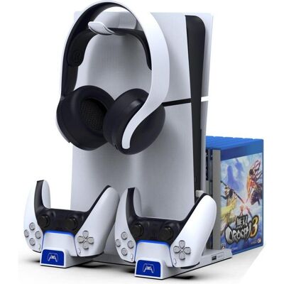 - iPega P5S009 Multifunctional Charging Stand for PS5 Slim White (PS5), Gaming Controller Zubehör, Weiss - iPega P5S009 Multifunctional Charging Stand for PS5 Slim White (PS5), Gaming Controller Zubehör, Weiss